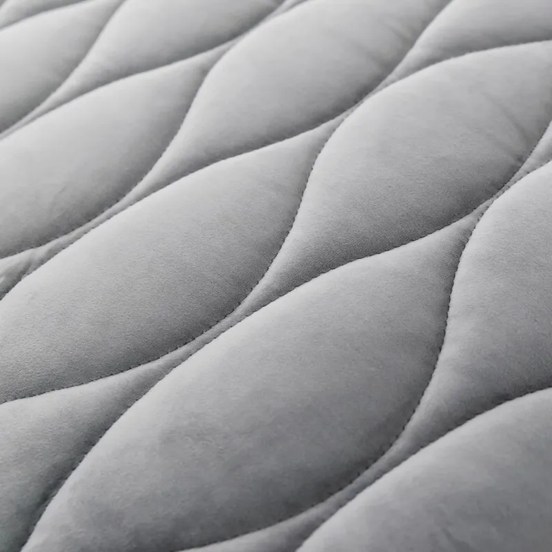 Luxury Velvet Thicken Quilted Headboard Cover Short Plush All-inclusive Bed Head Cover Double Side Quilting Bedside