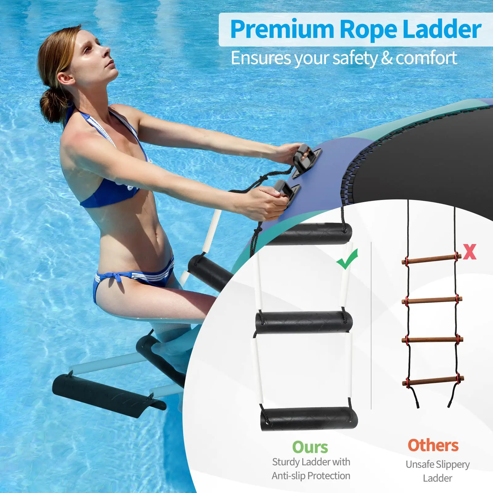 Inflatable Water Trampoline 10/12/15FT