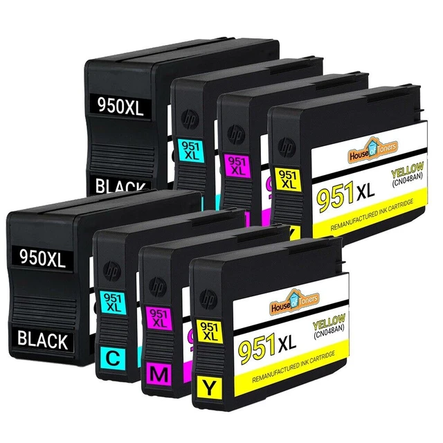 HP 950XL 951XL Compatible Ink Cartridge 8-Piece Combo Pack