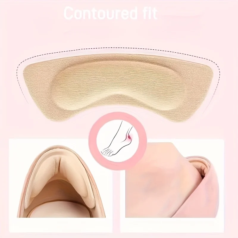 3쌍의 두꺼운 쿠션형 깔창 미끄럼 방지 충격 흡수 폼 하이힐 부츠 드레스 슈즈 하루 종일 편안함을 제공합니다.