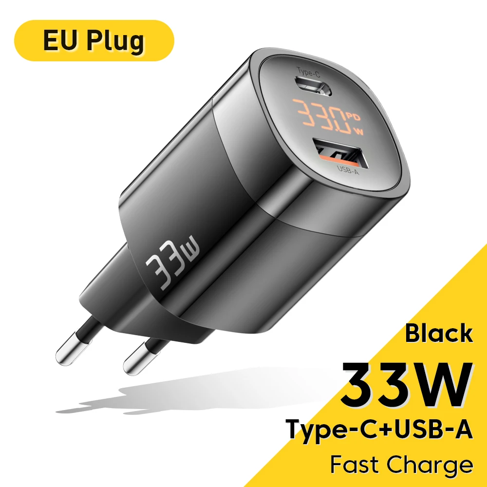 Black EU Plug