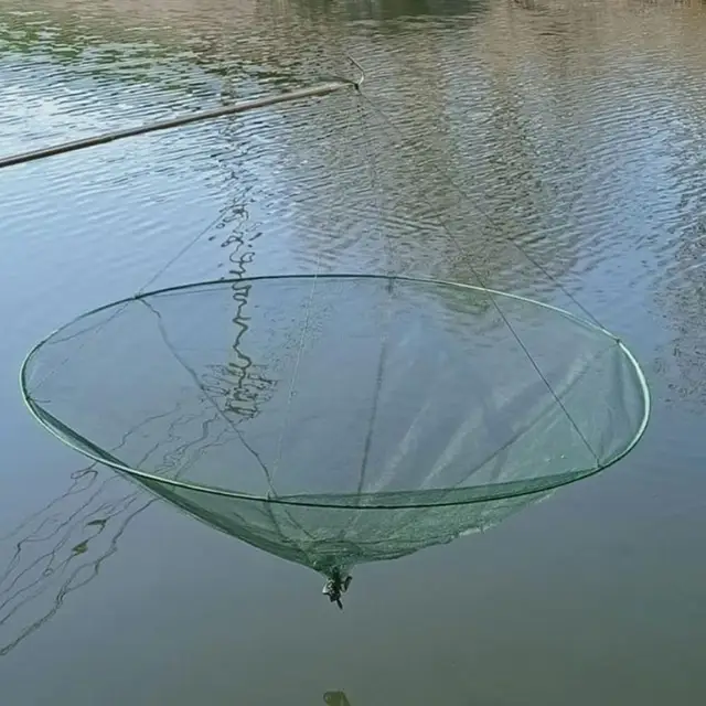 Fishing Equipment Foldable Fishing Net Collapsible Fishing Net for Prawn Crab Shrimp Catching Portable Drop Landing Net for Pier 5