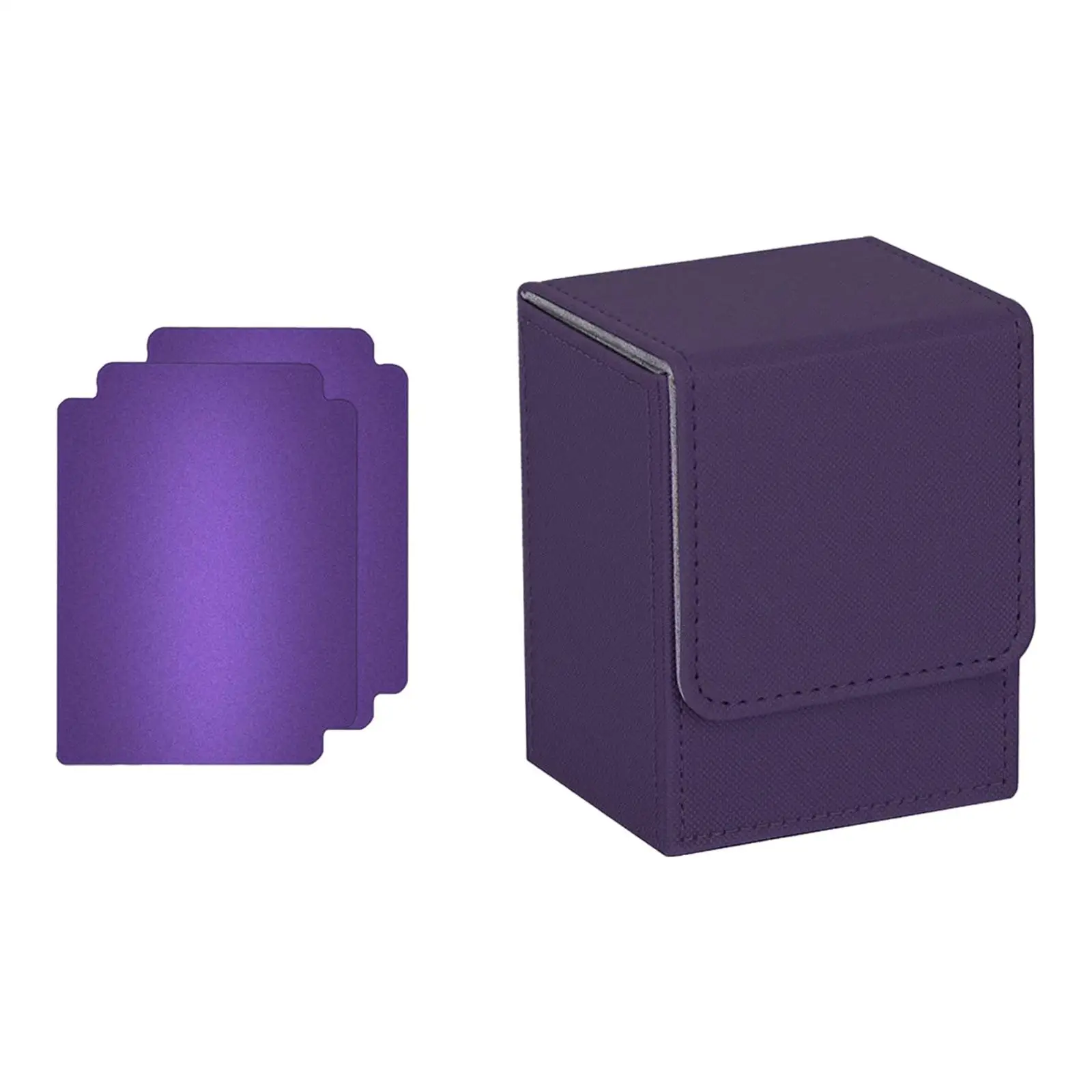 Lightweight & Durable Trading Card Deck Box with Baffle Holder - Holds 100 Collectible Cards