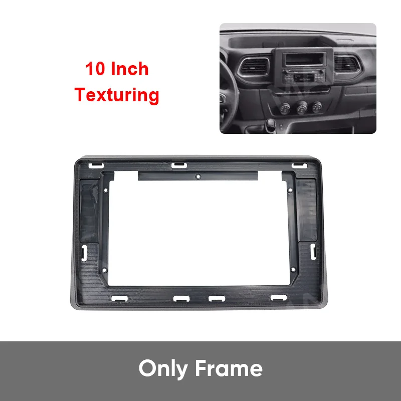Marco 2-DIN Gris Para Radio De Renault Master 3 FV, También Compatible Con Opel Movano Y Nissan NV400