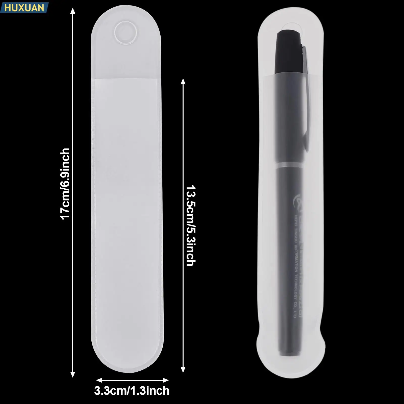 플라스틱 매트 싱글 펜 케이스, 범용 펜 커버, 선물 펜 포장 보호 가방, 사무용품 연필 가방, 20 개