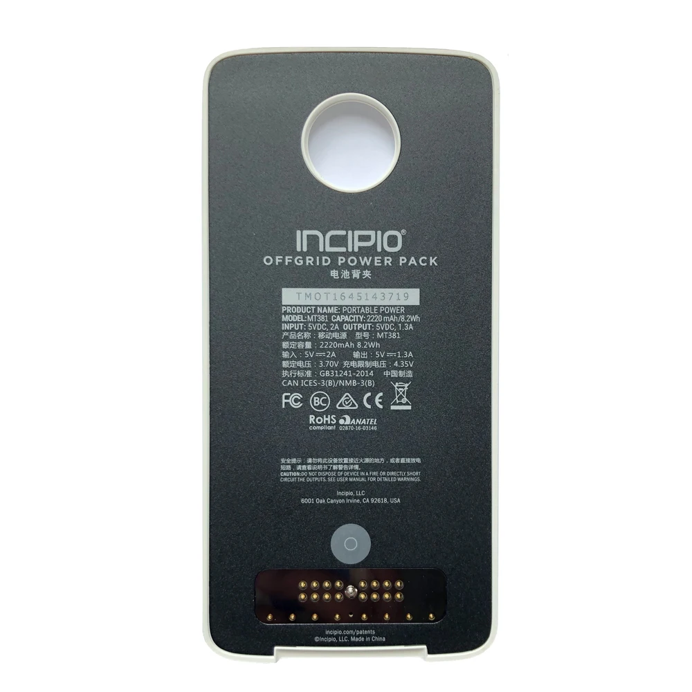 Case Z2 Play Moto Z Force Droid Wireless Charging Блок питания для