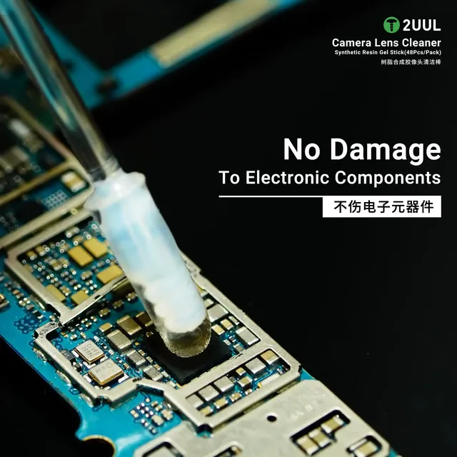 طقم أعواد الجل اللاصقة 2UUL لتنظيف عدسات الكاميرا والشاشات (48 قطعة) 2