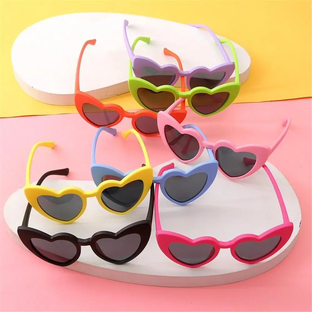 Kids sunglasses children sunglasses Kids Heart Sunglasses Vintage Heart-Shaped Toddler Sunglasses Cute Pink Boys Girls Outdoor Children Cartoon Eyewear for 3-9 Year