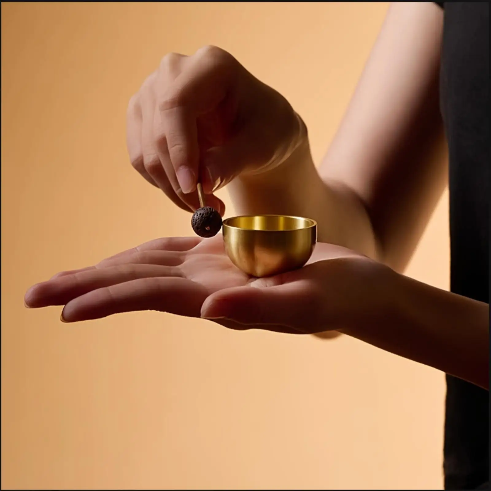 Mini Singing Bowl Set Handmade Copper Bowl for Healing Relaxation Colleagues