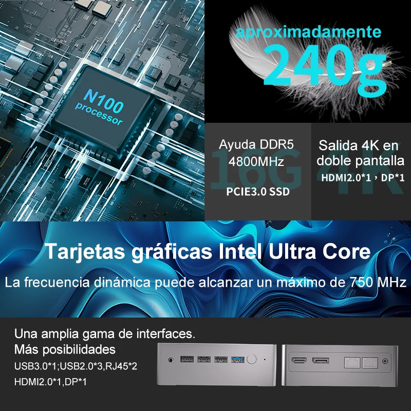 Ordenador Intel Core Gama Alta i5 Quad Core Up
