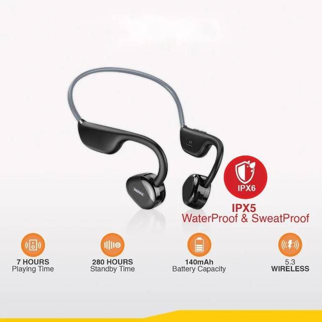 REMAX RB-S8 Ecouteur Bluetooth San Fil Wireless Sport Headphones