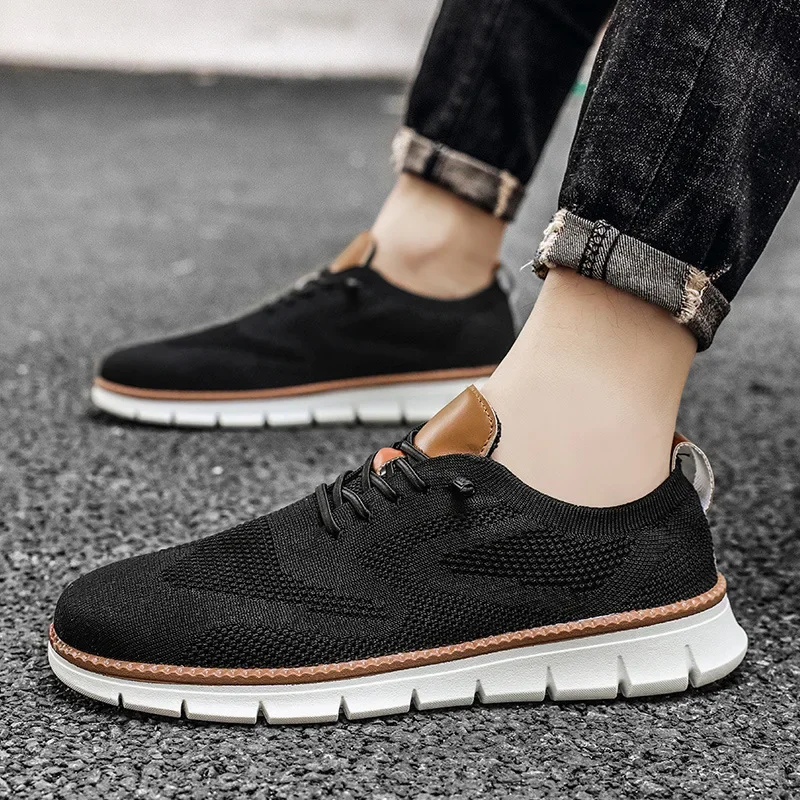 Men Casual Shoes Breeze Stylish Oxfords Fashion Formal Business Urban Non Slip Dress Sneakers for Party leather shoes,anti slip shoes