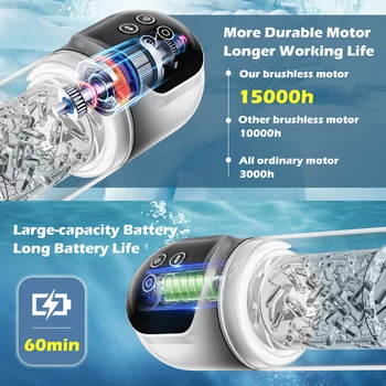 7 Rotating Sucking Water SPA Automatic Male Masturbator Cup Real Pussy Blowjob Machine Adult Masturbation Sex Toys For Men Male