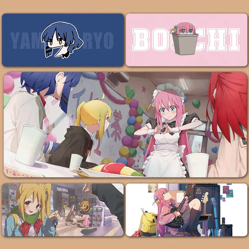 

Custom XXL Large Mousepad Keyboard Pad Goto Hitori Ijichi Nijika Yamada Kita Ikuyo Ryo Bocchi The Rock Mouse Pad