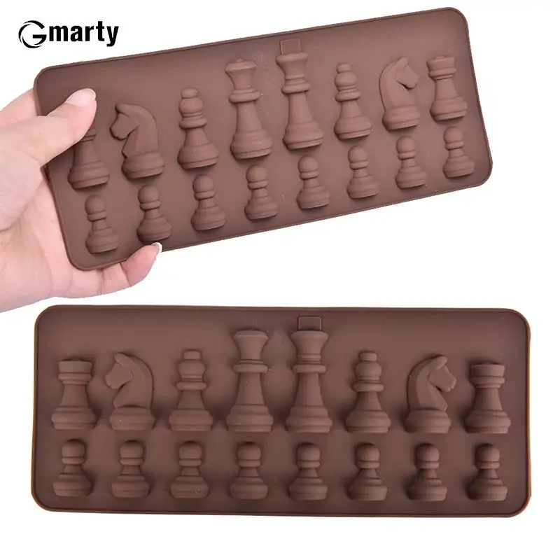 International Chess Shape Silicone Mold DIY Clay Epoxy Resin Mold Pendant Molds Entertainment for Chess Silicone Molds
