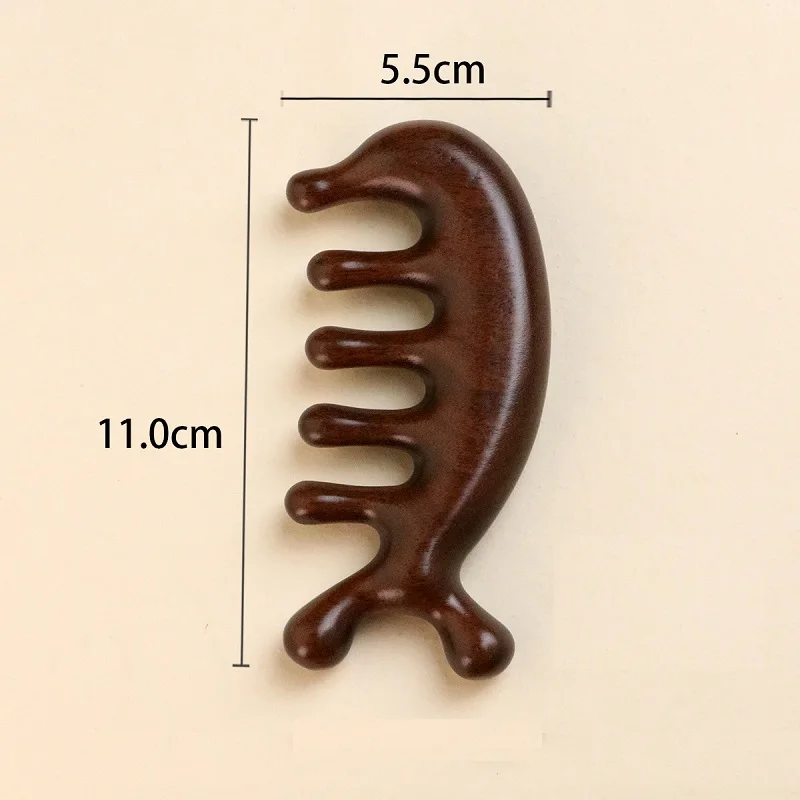 Nieuwe houten massageborstel met houten hoofdband voor oliemassage en hoofdmassage, geschikt voor het kammen van het haar, AMS01_voghion.com