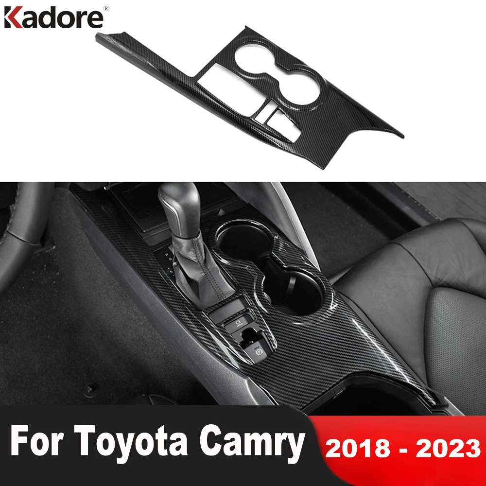 

Car Center Console Gear Shift Box Panel Cover Trim For Toyota Camry 70 2018 2019 2020 2021 2022 2023 Carbon Interior Accessories