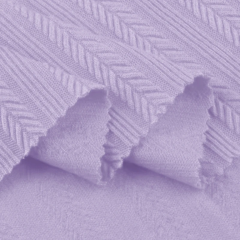 Elastic Knitted Jacquard Fabric for DIY Sewing Projects - 100x160cm Woven Texture Stretch Fabric