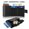 Rfid Credit Card Holder Wallets Men Black Magic Trifold Leather Slim Mini Wallet Small Money Bag Male Purses Carteira Masculina 1