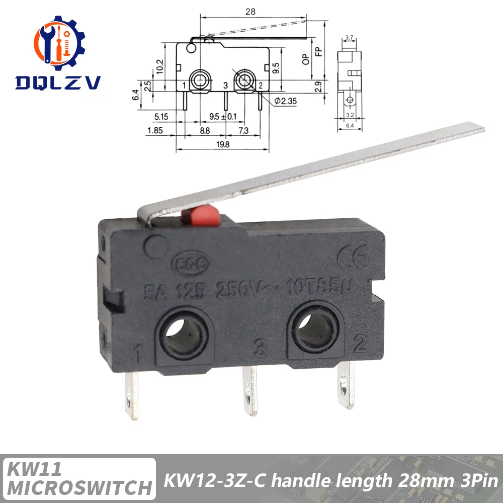 Durable Travel Limit Micro Switch with Handle & Contact Button
