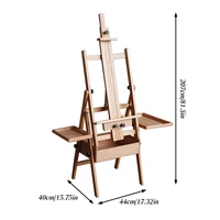 Beech Foldable Flat Easel Dual-Purpose Oil Painting Stand Foldable Adjustable Easel for Children Sketch Oil Painting 6