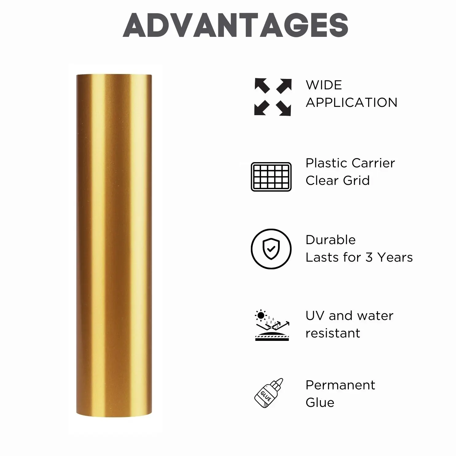1 roll Permanent adhesive vinyl sheets for Cricut Maker 3/ Maker/ Explore 3, 12*36in/ 12*60in Adhesivet Vinyl, Adhesive Vier, Car Decal