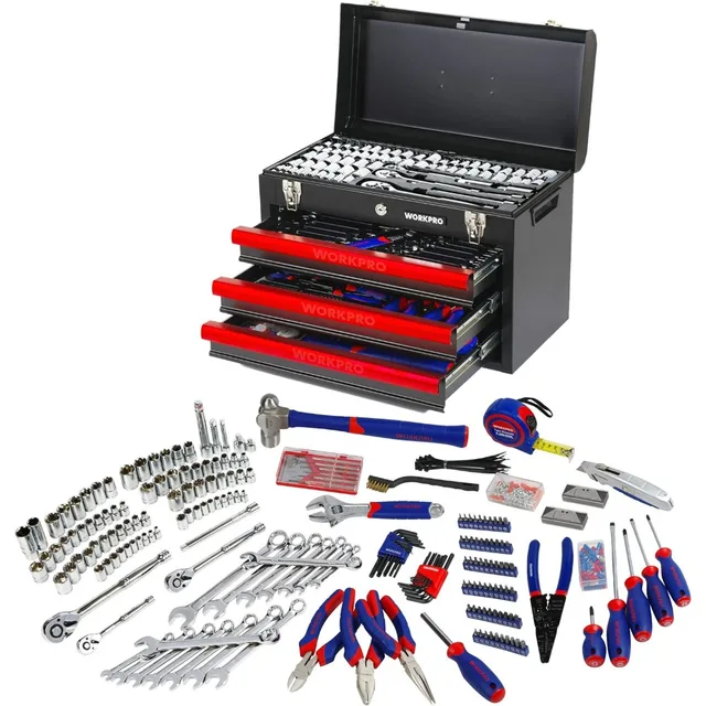 408-Piece Mechanics Tool Set with Metal Box 1