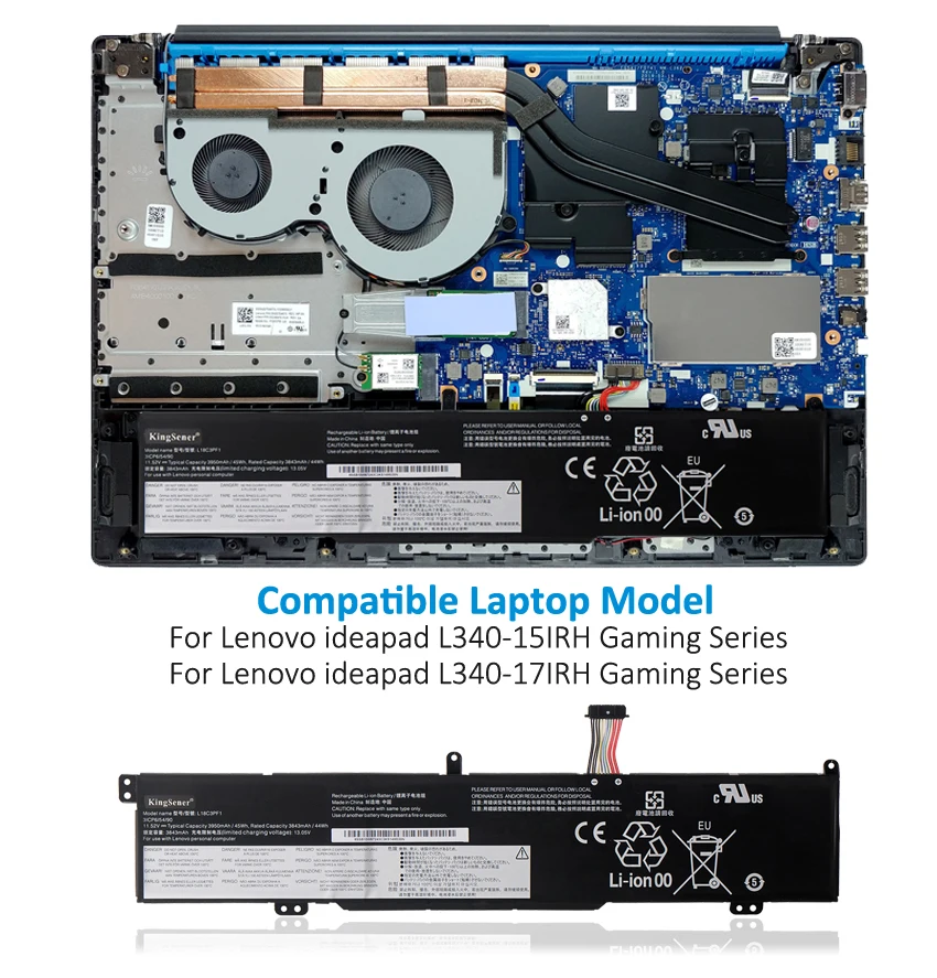 para lenovo ideapad L340-15IRH L340-17IRH séries de jogos 5b10t04975 11.52v 45wh