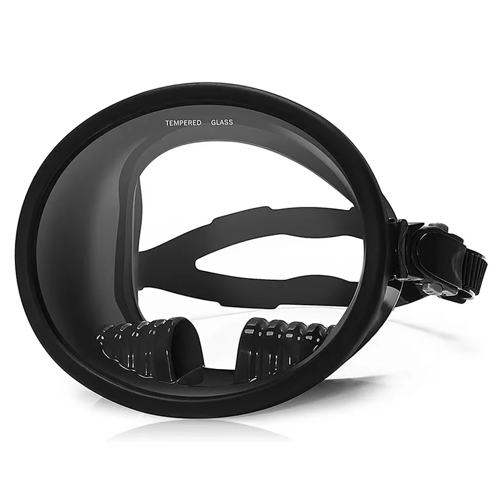 WE-FANS Ultra Wide HD Free Diving Masks Snorkeling Metal Border Men And Women Swimming Glasses Adult Scuba Diving Equipment