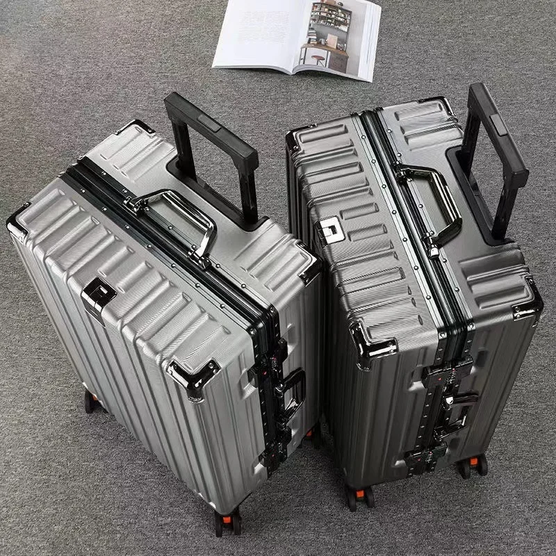 Silent Universal Wheel Aluminum Frame Travel Lever Password Boarding Box 20 Can Board 26 