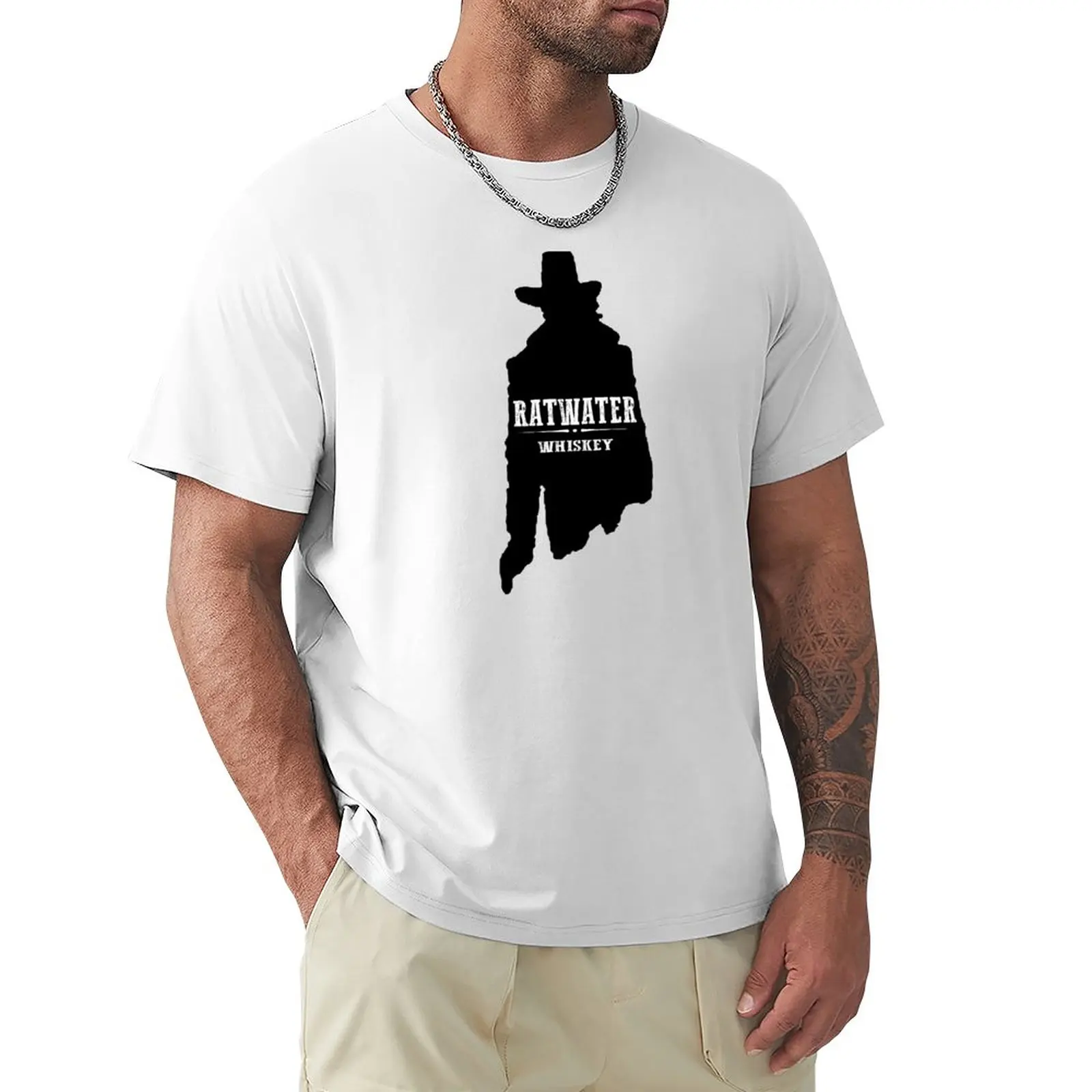 

The Original RATWATER WHISKEY logo - Preacher T-Shirt Short sleeve tops T-shirt men