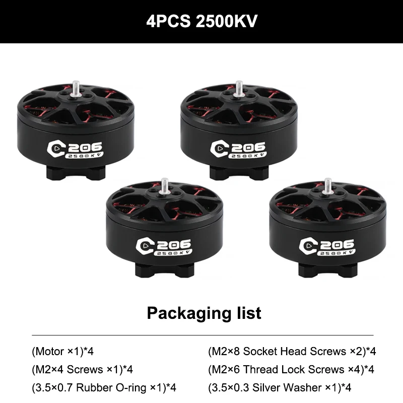 4PCS 2500KV