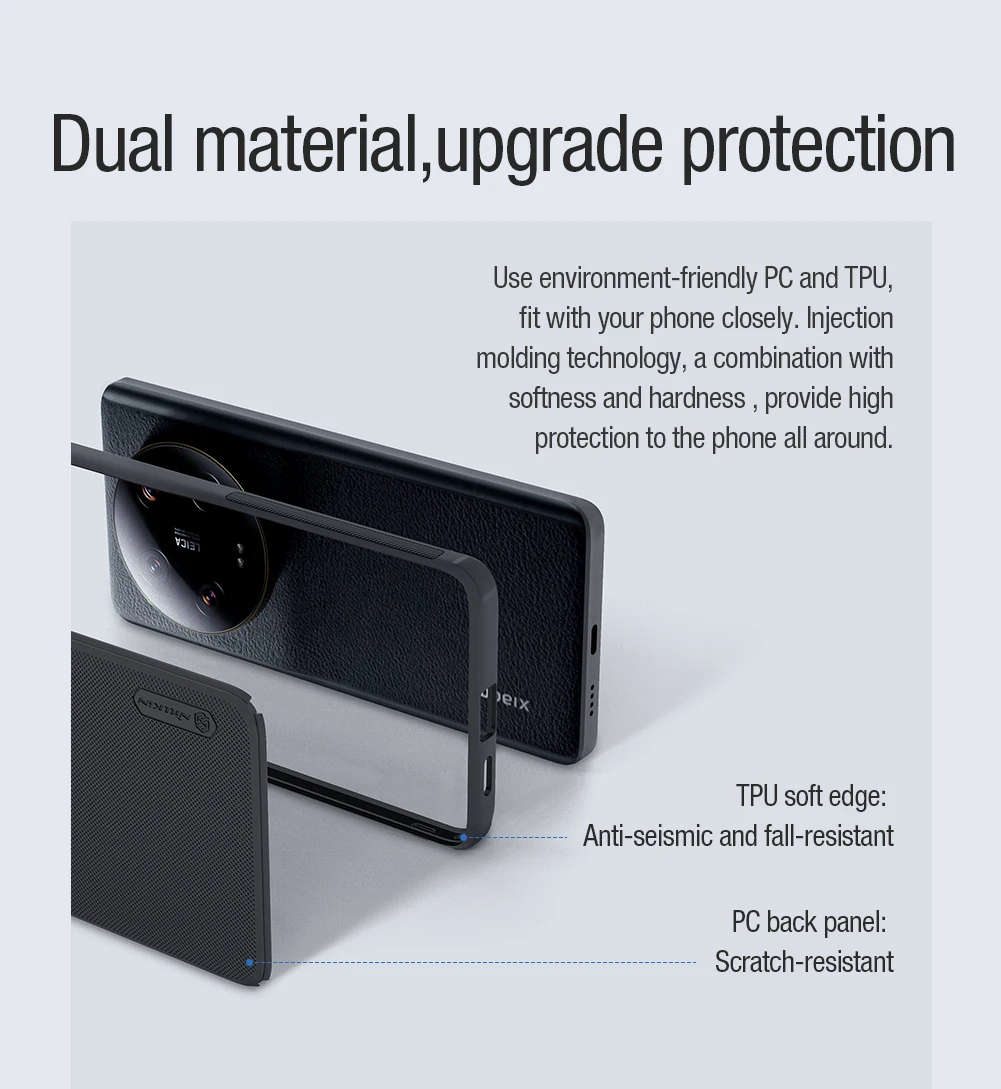 Nillkin Magsafe Case for Xiaomi Mi 13 Ultra Super Frosted Shield Pro Magnetic Wireless Charging Matte Back Cover for Mi13Ultra