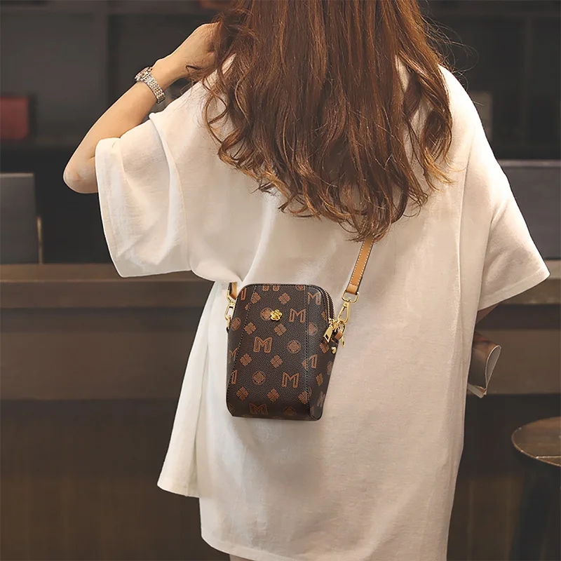 

Cell Phone Bag Women's 2023 New Autumn and Winter Cross-Body Bag Versatile High Sense Key Lightweight Mini Bag