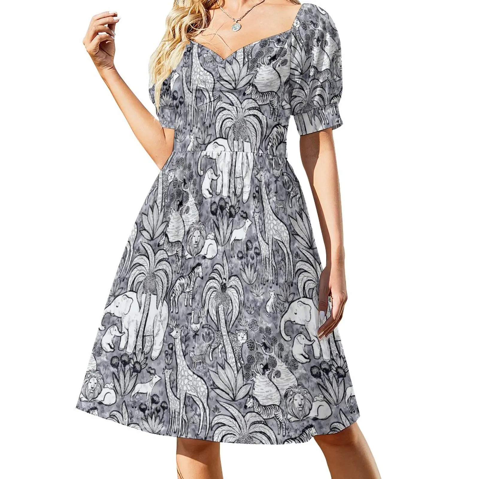 

Safari animals Sleeveless Dress clothes for woman luxury dress dresses for prom prom dress