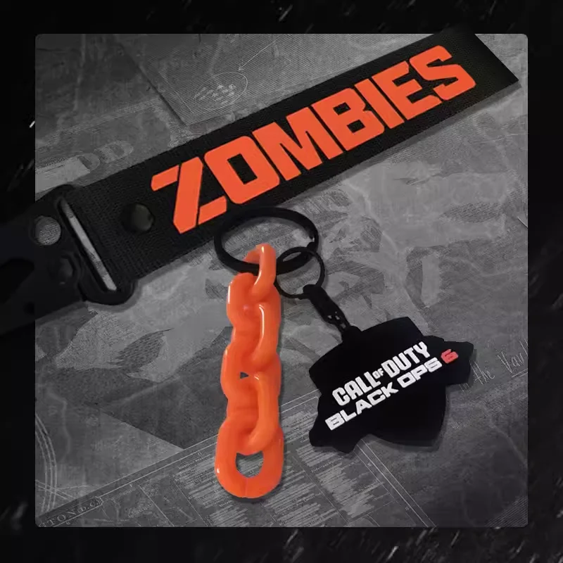 コールオブデューティキーホルダーストラップ、21ゴースト、ブラック