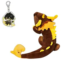 Muñeco de peluche Genshin Impact Morax Dragon, de 68cm muñeco de peluche, accesorios de disfraz de Anime, refuerzo de dibujos animados