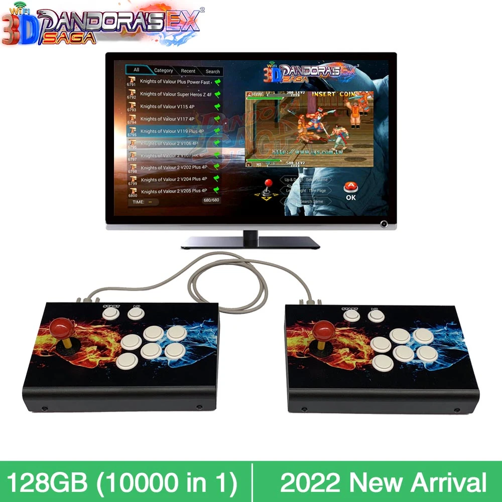 3d Wifi Pandora Saga Box Ex 10000 In 1 Arcade Game Console Save Function Multiplayer Joysticks Retro Bartop Cabinet 4 Players - Coin Operated Games - AliExpress