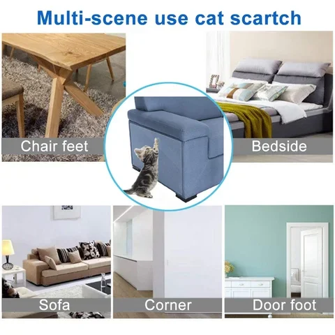 

Cat Scratching Post Furniture Protectors Durable Sticker Training Tape Anti Pet Scratch Paw Pads for Couch Sofa Scraper