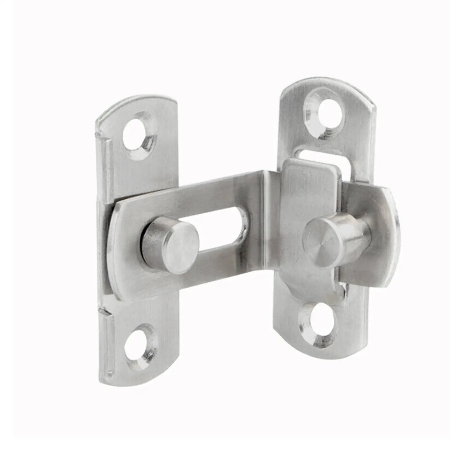 Door Latch Stainless Steel 90 Degree Hasp Latches Sliding Door Chain Locks Security Hardware For Window Cabinet Hotel Home