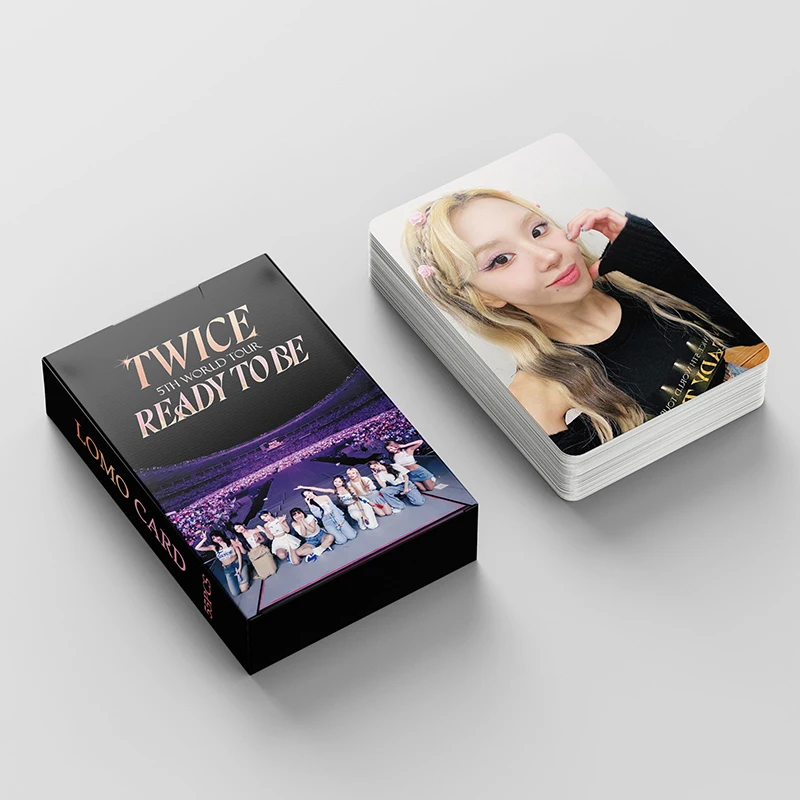 54pcs/set Kpop TWICE 4TH WORLD TOUR Lomo Cards New Photo Album The Feels High Quality Photocard K-pop TWICE New Arrivals