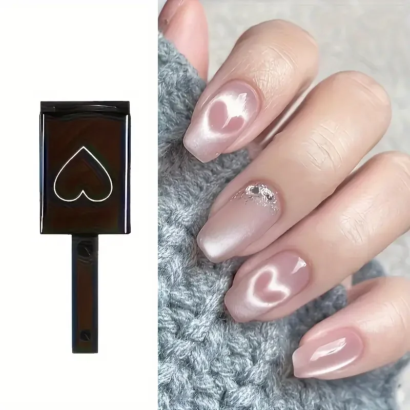 Magnetic Nail Art Tools Nail Art Cat Eye 3D Heart Shaped Magnet Cat Eye Magnet Love Pattern Magic Suitable for DIY Gel Polishing