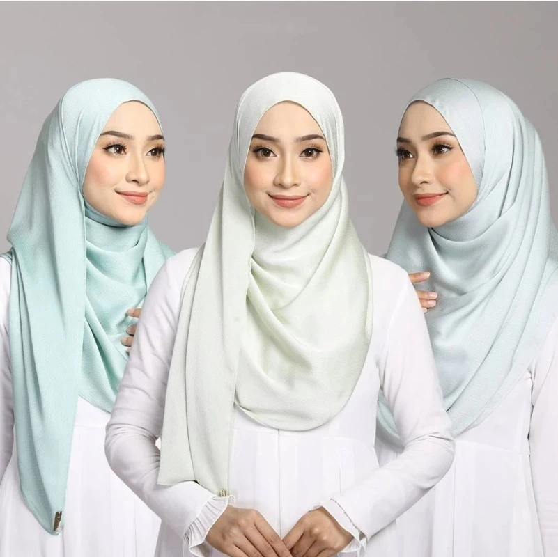 Premium Solid Wrinkle Muslim Veil Crinkle Satin Hijab Scarf For Women Turban Luxury Brand Shawl and Wraps Turkey Hijabs Musulman