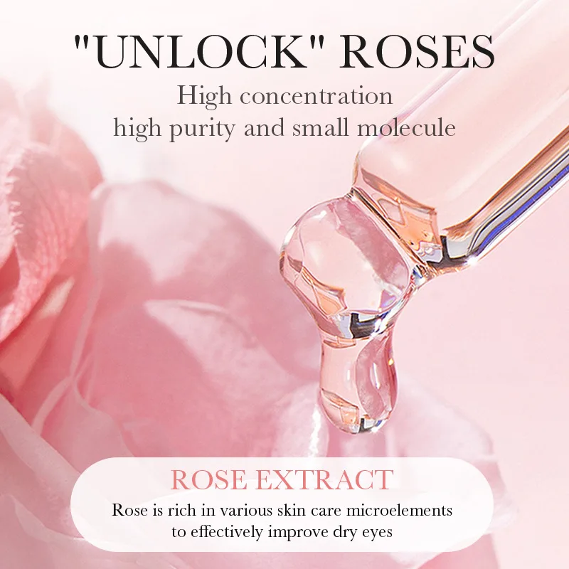 BIOAOUA Moisturizing Rose Hyaluronic Acid Hydrating Eye Mask Collagen Eye Patches Removal Black Bag Anti-aging Improve Dry collagen eye mask eye mask patch