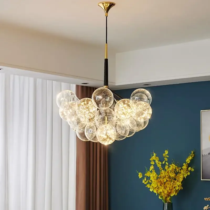 

Стеклянные подвесные светильники, новые люстры, минималистичные подвесные светильники в скандинавском стиле, украшение для дома, Luminaria для столовой