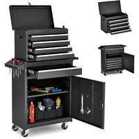 Chest,5-Drawer Rolling Storage Cabinet with Enhanced Packaging, Detachable Top Box, Metal Tool Cart 1