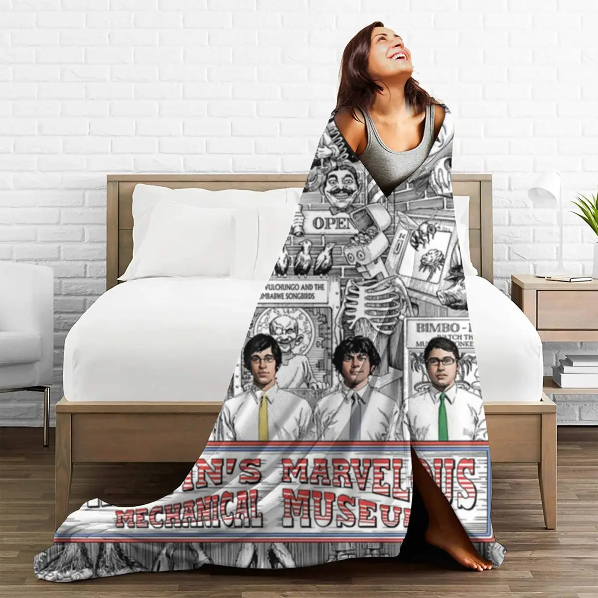 Tally Hall Blankets Rock Music Band Travel Flannel Throw Blanket Warm Soft Outdoor Design Bedspread Birthday Present 5