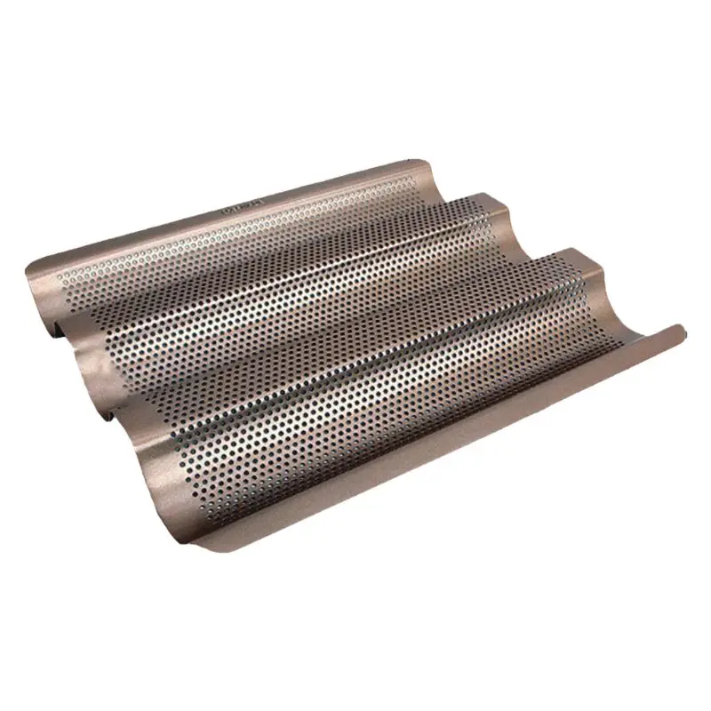 

French Baking Pans 3 Slots Bread Pans Toaster Pan for Kitchen Baking