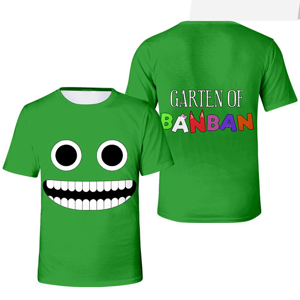 Garten of Banban T-Shirts Cartoon Horror Game 3D Print Boys Girls Fashion Oversized Short Sleeve T Shirt Kids Tees Tops Clothing