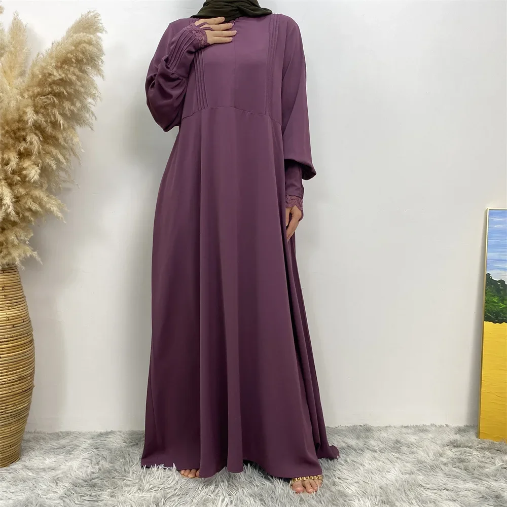 Ramadan Eid Abaya with Zipper Front Turkey Dubai Caftan Islam Clothing Muslim Hijab Dress for Women Abayas Robe Femme Musulmane